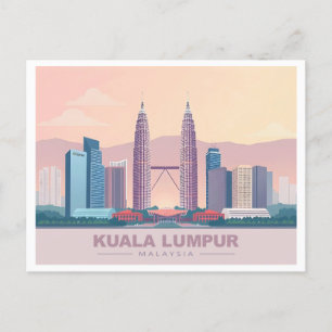 Postal Kuala Lumpur Malasia Pastel Travel