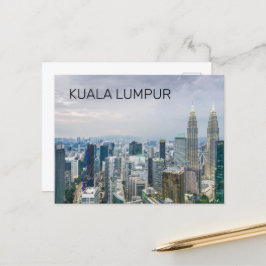 Postal Kuala Lumpur Malaysia Skyline Vintage Souvenir