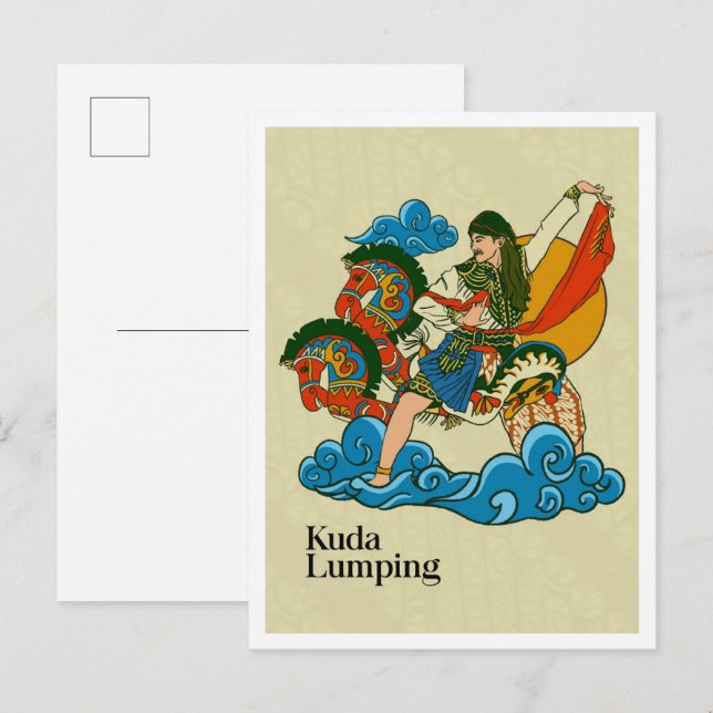 Postal Kuda Lumping Javanese Culture Indonesia (Anverso / Reverso)