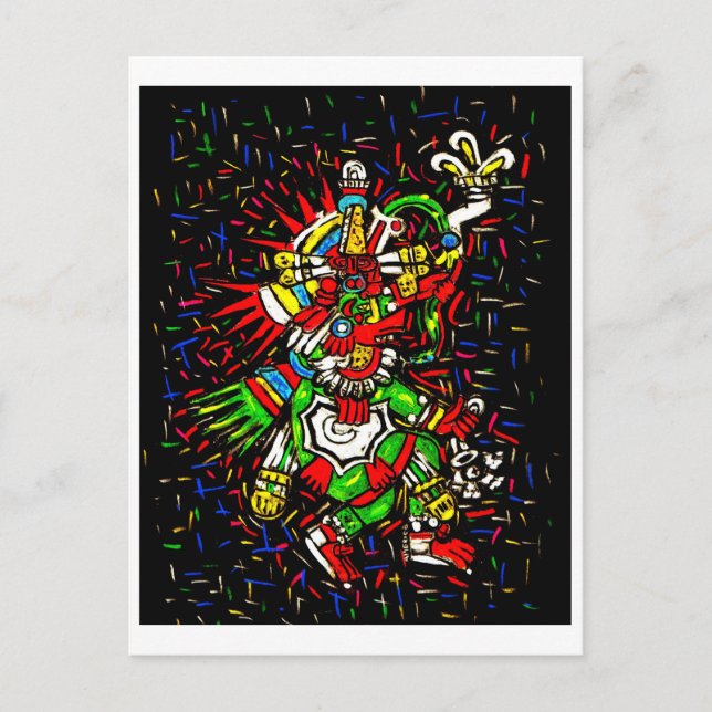 postal kukulcana colorida (Anverso)