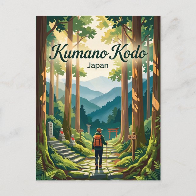 Postal Kumano Kodo Japón (Anverso)