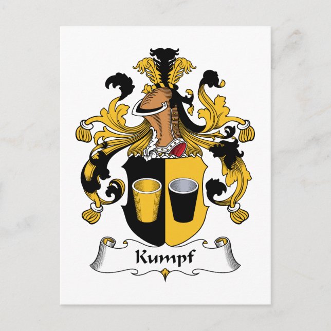 Postal Kumpf Family Crest (Anverso)
