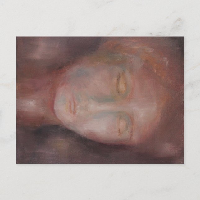 Postal Kunstpostkarte "Frau in Rot" (Anverso)