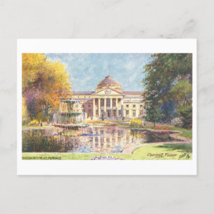 Postal Kurhaus vintage en Wiesbaden, Alemania