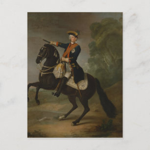 Postal Kurt Christoph Graf von Schwerin a caballo