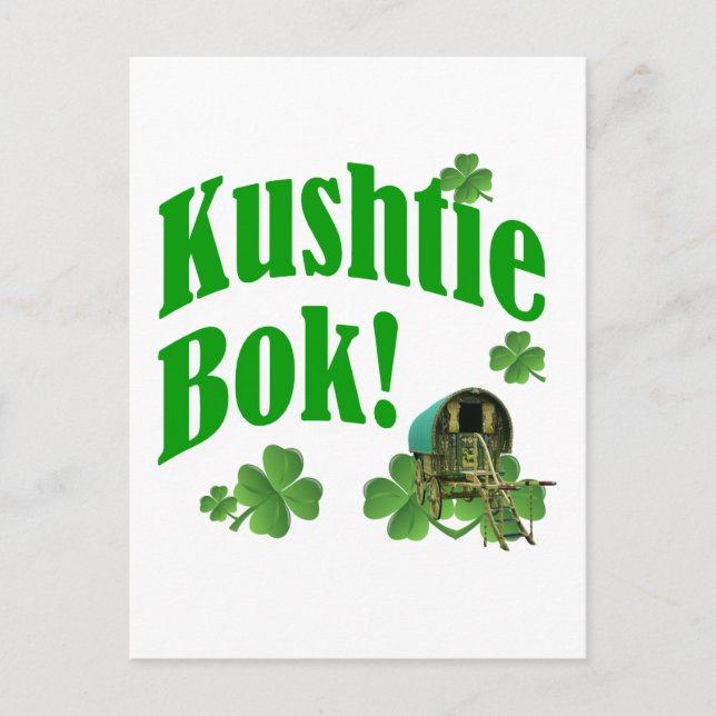 Postal ¡Kushtie bok! (Anverso)