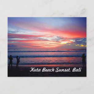 Postal Kuta Beach Sunset, Bali Indonesia