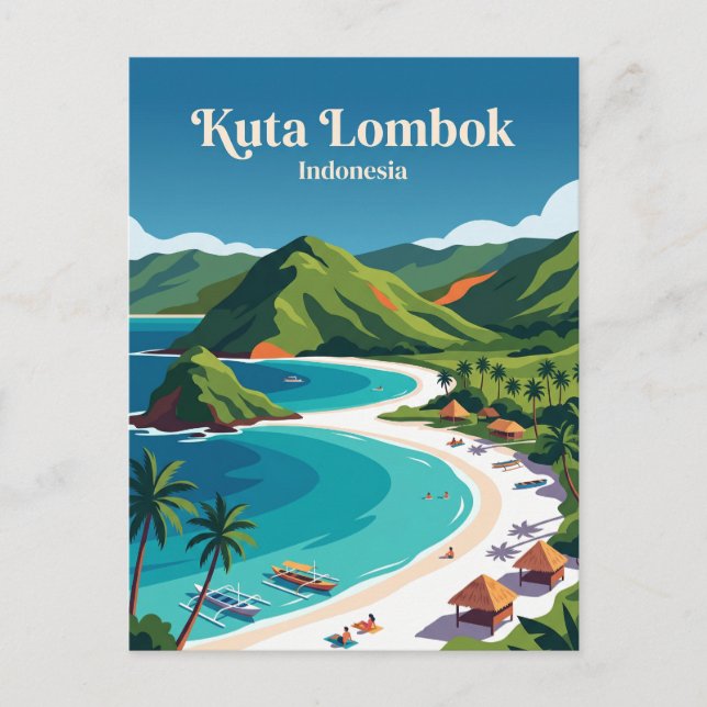 Postal Kuta Lombok Indonesia (Anverso)