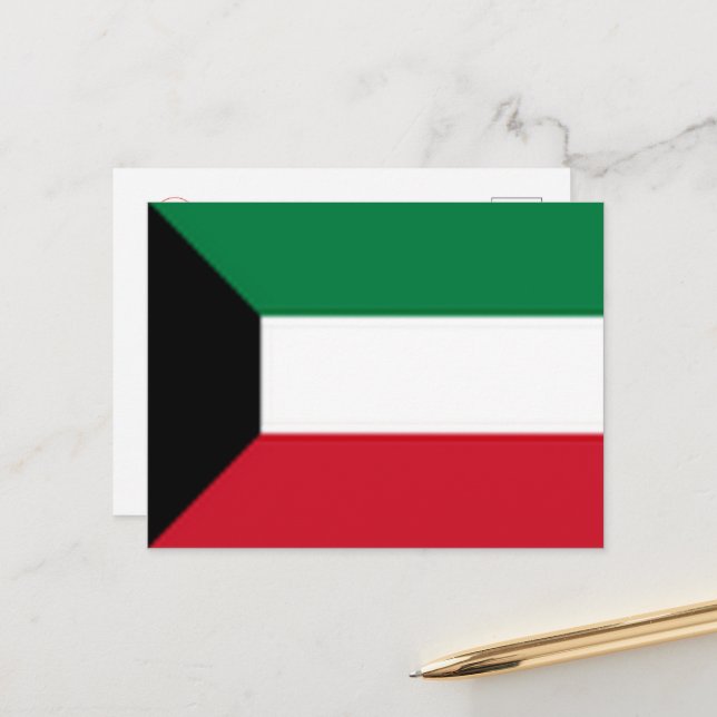 Postal Kuwait - Bandera - (Anverso/Reverso In Situ)