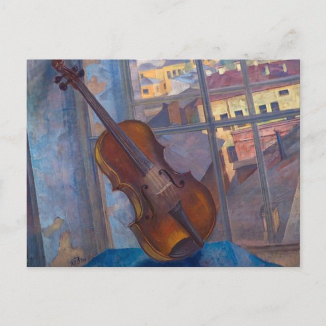 Postal Kuzma Petrov-Vodkin - Un violín
