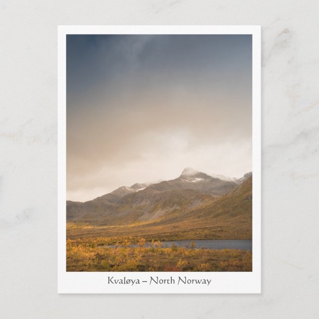 Postal Kvaløya North Noruega (Anverso)