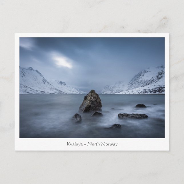 Postal Kvaløya North Noruega (Anverso)