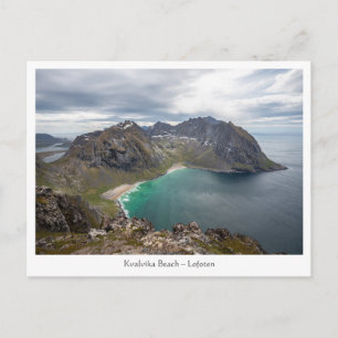 Postal Kvalvika Beach Lofoten