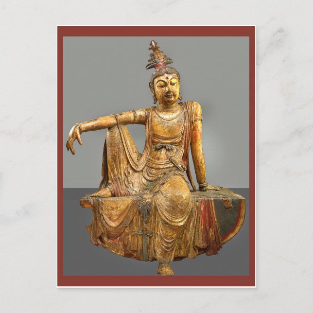 Postal Kwan Yin o Guanyin, diosa china de piedad (Anverso)