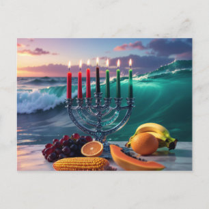 POSTAL KWANZAA - 7 NOCHES - KINARA