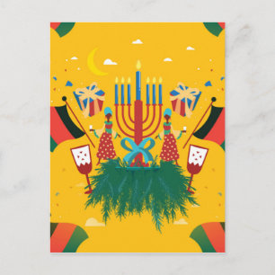 Postal kwanzaa amarilla