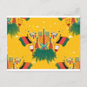 Postal kwanzaa amarilla