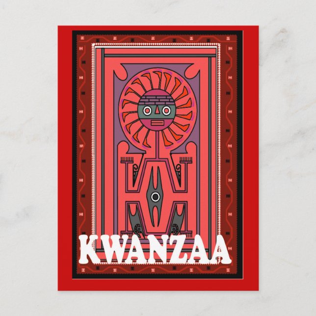 Postal Kwanzaa - Efigie tribal (Anverso)