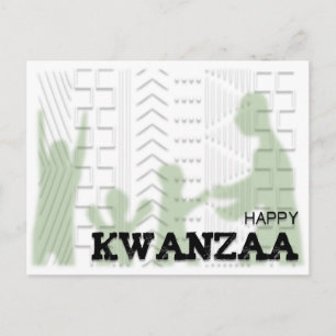 Postal Kwanzaa feliz moderna