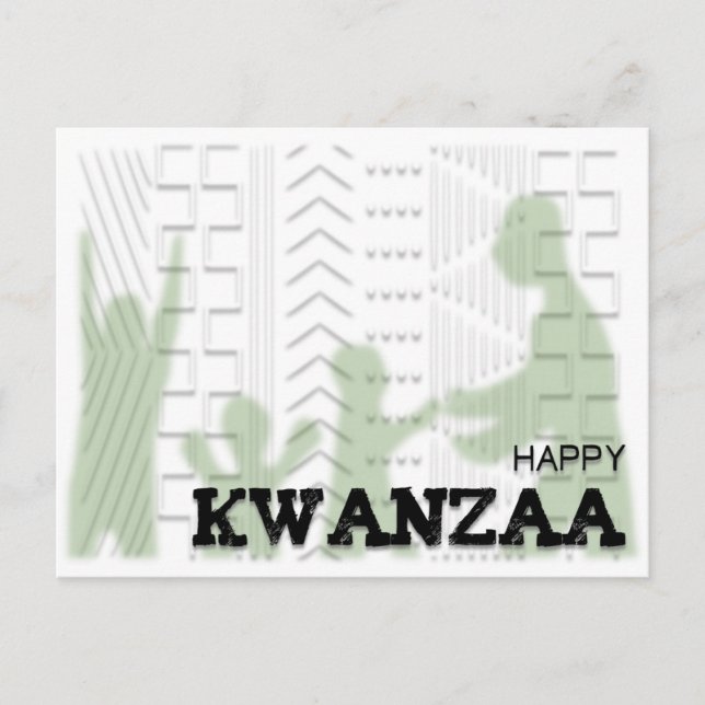 Postal Kwanzaa feliz moderna (Anverso)