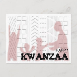 Postal Kwanzaa feliz moderna
