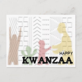 Postal Kwanzaa feliz moderna