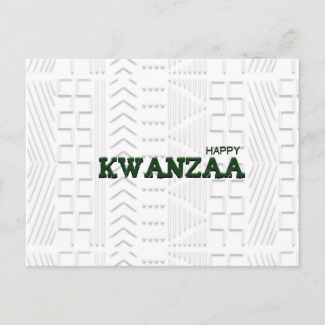 Postal Kwanzaa feliz moderna (Anverso)