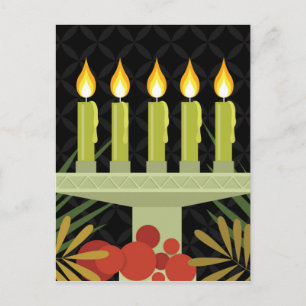 Postal kwanzaa feliz negro