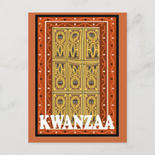 Postal Kwanzaa - Talla de piedra