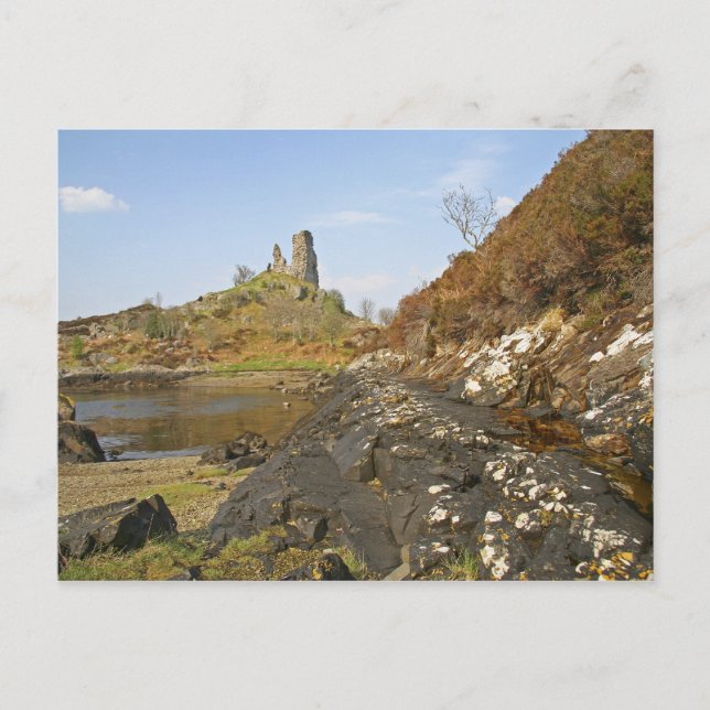 Postal Kyleakin, Escocia. Las antiguas ruinas de (Anverso)