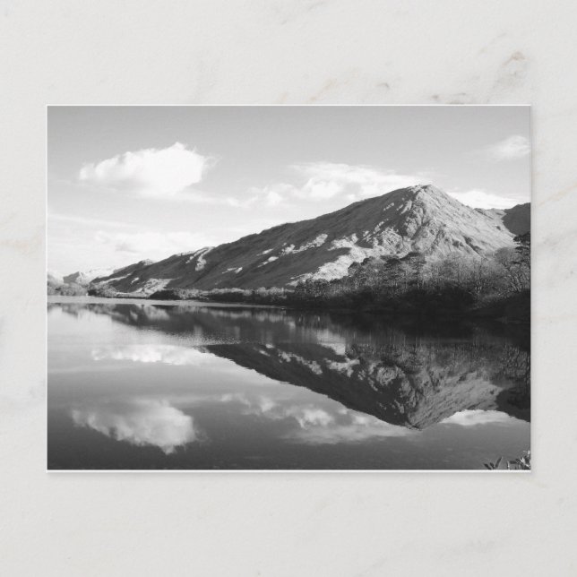 Postal Kylemore Lake B&W (Anverso)