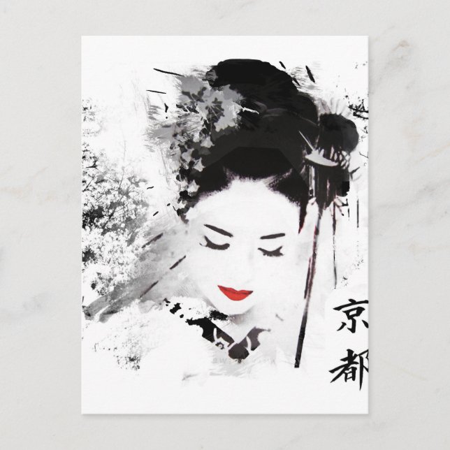 Postal Kyoto Geisha (Anverso)