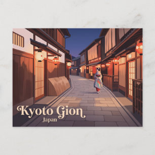 Postal Kyoto Gion Japón