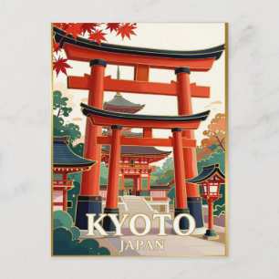 Postal Kyoto Japón Fushimi Inari Viaje ⛩️