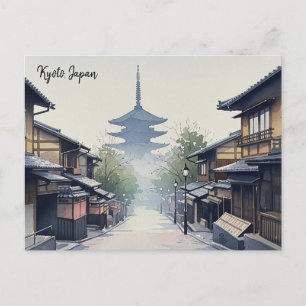 Postal Kyoto Japón Viaje Yasaka Santuario