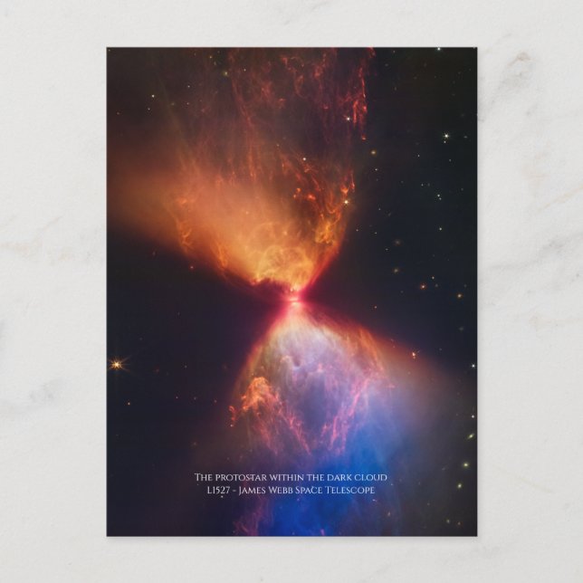 Postal L1527 y Protostar - Telescopio Espacial James Webb (Anverso)