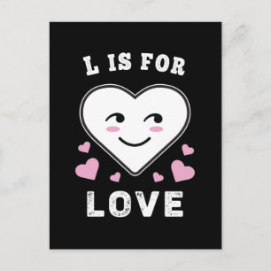 Postal L Es Amor Cumpleaños Día de San Valentín Te Amo