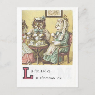 Postal L es para las damas Postcard