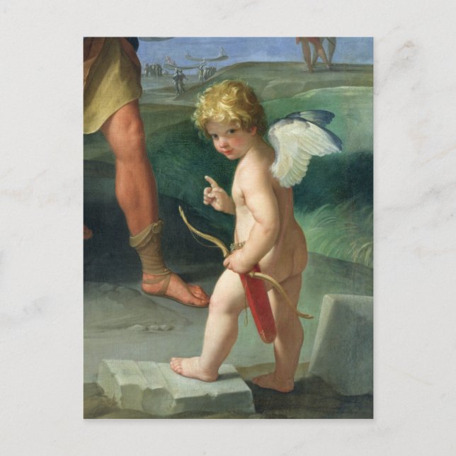 Postal La abducción de Helen, 1631 (Anverso)