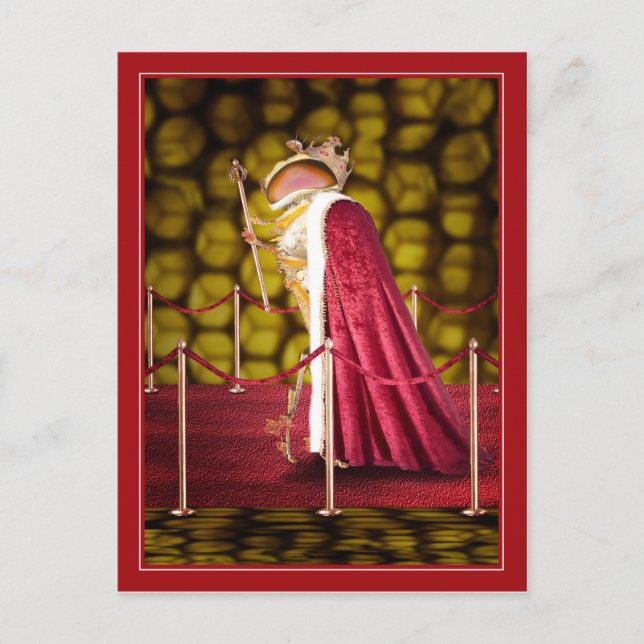 Postal La abeja reina (Anverso)