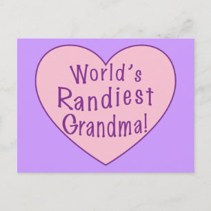 Postal La abuela más grande del mundo