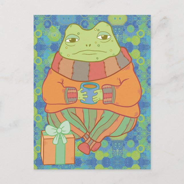Postal La acogedora rana (Anverso)
