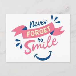 Postal La actitud de la felicidad sonríe Hola, pensando e