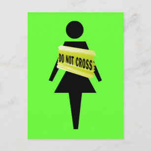 Postal La actitud de las mujeres es divertida para las mu