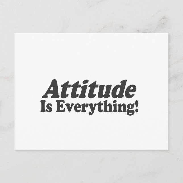 Postal ¡La Actitud Es Todo! (Anverso)