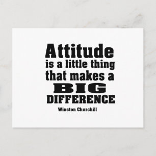 Postal La actitud hace una gran diferencia