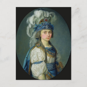 Postal La actriz y cantante Praskovya Zhemchugova