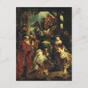 Postal La admiración del Magi por Peter Paul Rubens