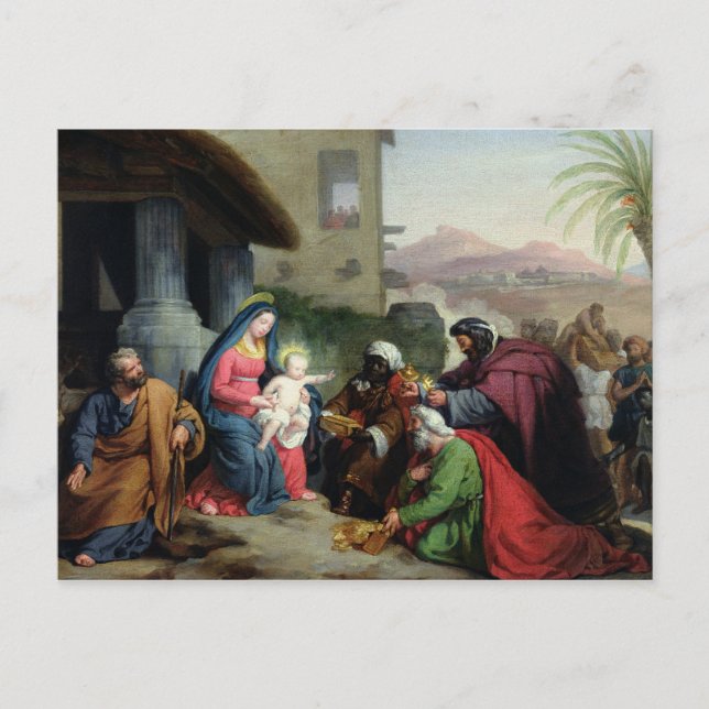 Postal La Adoración del Magi, c.1833-36 (Anverso)