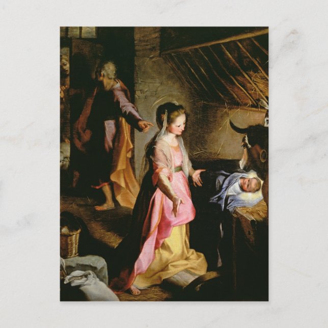 Postal La Adoración del Niño, 1597 (Anverso)